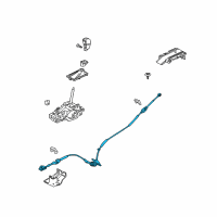 OEM 2019 Ford Taurus Shift Control Cable Diagram - AA5Z-7E395-C