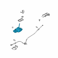 OEM 2016 Lincoln MKS Shifter Diagram - AA5Z-7210-AF