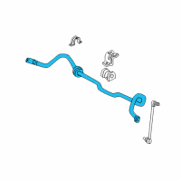 OEM 2000 Ford Focus Stabilizer Bar Diagram - 3S4Z-5482-BA