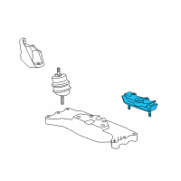 OEM Chevrolet Transmission Mount Diagram - 92249328