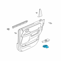 OEM 2004 Honda CR-V Sub-Switch Assembly, Driver Side Power Window (Graphite Black) Diagram - 35765-S5A-003ZA