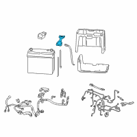 OEM 2007 Honda CR-V Plate, Battery Setting Diagram - 31512-SA5-000