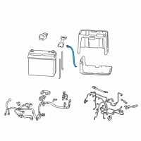 OEM 2007 Honda Civic Cable Assembly, Battery Ground Diagram - 32600-SNA-A00