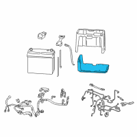 OEM Acura ILX Box, Battery (46B24) Diagram - 31521-SNA-A00