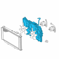 OEM 2004 Lexus GS300 Shroud, Fan Diagram - 16711-46260