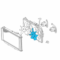 OEM Lexus GS400 Fan Diagram - 16361-46080