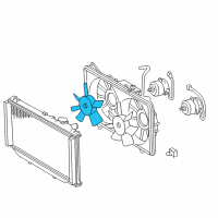 OEM 2001 Lexus GS430 Fan Diagram - 16361-46090