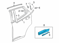 OEM Chevrolet Bolt EUV Lower Molding Diagram - 42786085