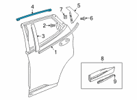 OEM Chevrolet Bolt EUV Upper Molding Diagram - 42788376