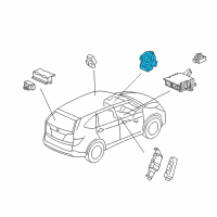 OEM 2014 Honda CR-V Reel Assembly, Cable Diagram - 77900-T0A-A13