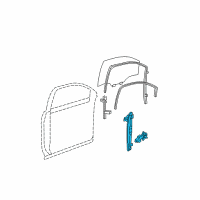 OEM 2010 Chevrolet Traverse Window Regulator Diagram - 20783372