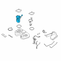 OEM 2008 Mercury Sable Fuel Pump Diagram - 8G1Z-9H307-E