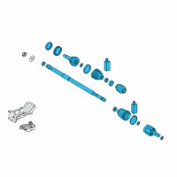 OEM Kia Forte Shaft Assembly-Drive, RH Diagram - 49501A7450