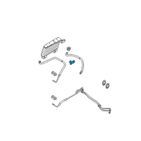 OEM Mercury Cooler Line Clip Diagram - 6L2Z-7N291-A