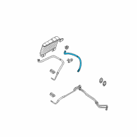 OEM 2008 Ford Explorer Sport Trac Cooler Line Diagram - AL2Z-7B028-A