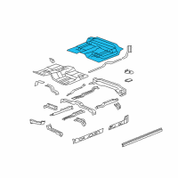 OEM Chevrolet Silverado Rear Floor Pan Diagram - 20902702