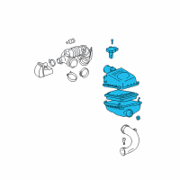 OEM Scion Air Cleaner Assembly Diagram - 17700-28331