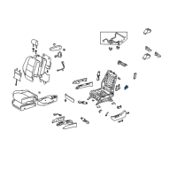 OEM 2006 Lexus GX470 Switch Assy, Power Seat Diagram - 84920-0E010-A0