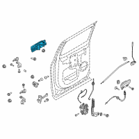 OEM 2020 Ford F-250 Super Duty Handle, Outside Diagram - JC3Z-2626604-KCPTM