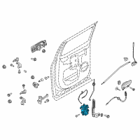 OEM 2021 Ford F-250 Super Duty Latch Diagram - JL3Z-1526413-C