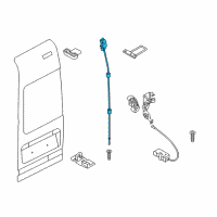 OEM Ford Transit Connect Upper Latch Diagram - 9T1Z-6143287-D