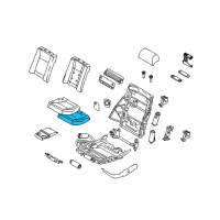 OEM 2005 BMW 760Li Seat Upholstery, Left Diagram - 52-20-7-016-463