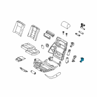 OEM 2007 BMW 750Li Gear Unit, Backrest Adjustment Left Diagram - 52-20-7-070-507