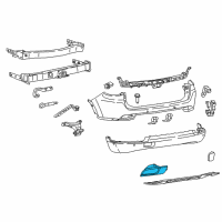 OEM 2017 Jeep Compass Reflector-FASCIA Diagram - 55112678AA