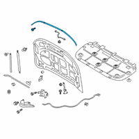 OEM 2021 Ford Ranger Front Weatherstrip Diagram - KB3Z-16A238-A