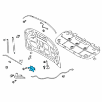 OEM 2020 Ford Ranger Latch Diagram - KB3Z-16700-A