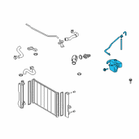 OEM 2010 Pontiac Vibe Reservoir, Coolant Recovery Diagram - 19204404