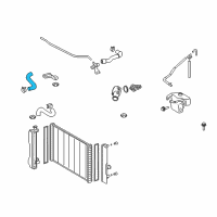 OEM 2010 Pontiac Vibe Upper Hose Diagram - 88975748