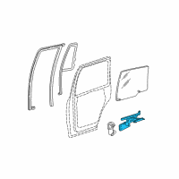 OEM 2005 Ford Expedition Window Regulator Diagram - 6L1Z-7827008-AA