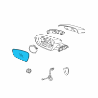 OEM Kia Forte5 Outside Rear Mirror & Holder, Right Diagram - 87621A7040