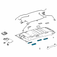 OEM 2016 Toyota Highlander Courtesy Lamp Diagram - 81390-0E010-A0