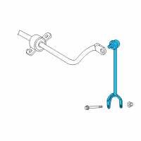 OEM 2016 Lexus LS600h Link Assy, Rear Stabilizer, RH Diagram - 48830-50040