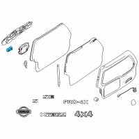 OEM 2013 Nissan Xterra Hinge Assembly Back Door, LH Diagram - 90401-7Z030