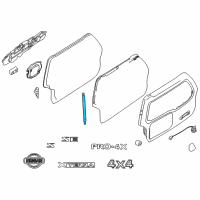 OEM 2015 Nissan Xterra Stay Assembly - Back Door,Driver Side Diagram - 90451-ZL80A