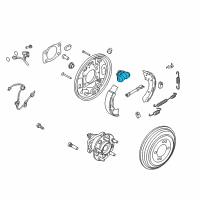 OEM 2017 Hyundai Elantra Cylinder Assembly-Wheel, LH Diagram - 58330-3X000