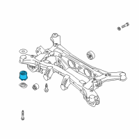 OEM 2021 Hyundai Tucson Bushing-X/Member Rear Diagram - 55456-D3000