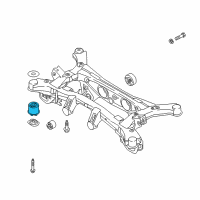 OEM Kia Bushing-X/Member Rear Diagram - 55456D3000