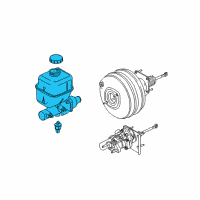 OEM 2016 Ford F-250 Super Duty Master Cylinder Diagram - DC3Z-2140-F