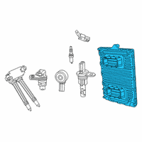 OEM Ram 2500 Engine Controller Module Diagram - 68391377AA