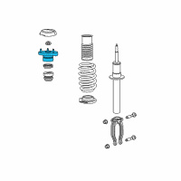 OEM 2018 Dodge Challenger Mount-STRUT Diagram - 4895414AE