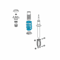 OEM 2017 Chrysler 300 Front Coil Spring Diagram - 5168883AC