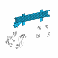 OEM 2016 Dodge Dart Transmission Oil Cooler Diagram - 52014972AC