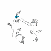 OEM 2007 Toyota Solara Torque Rod Bracket Diagram - 12313-0H040