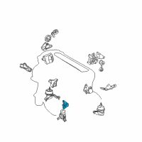 OEM 2003 Toyota Camry Front Bracket Diagram - 12311-28080