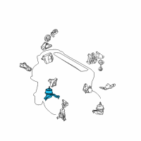 OEM Toyota Camry Insulator Diagram - 12362-28100