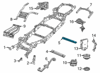 OEM 2022 Jeep Grand Wagoneer CROSMEMBE-TRANSMISSION Diagram - 68528769AA